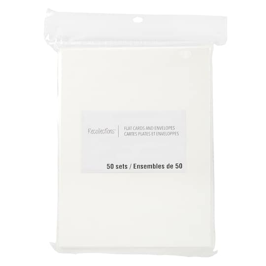 Ivory Flat Cards & Envelopes by Recollections™, 5" x 7"